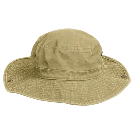 Washed Cotton Outdoor Hat Stone